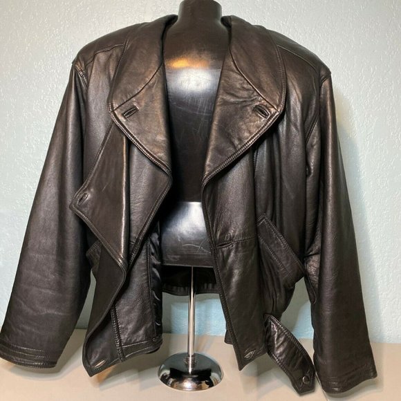 Philippe Monet Other - Mens Fine Leather Racer Jacket Philippe Monet Sz44